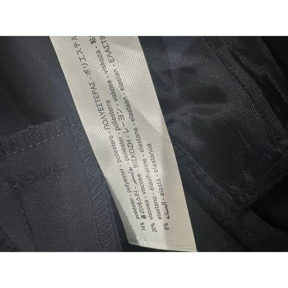 Zara Sailor High Waist Crop Pants Gold Button Detail XL - Picture 3 of 7